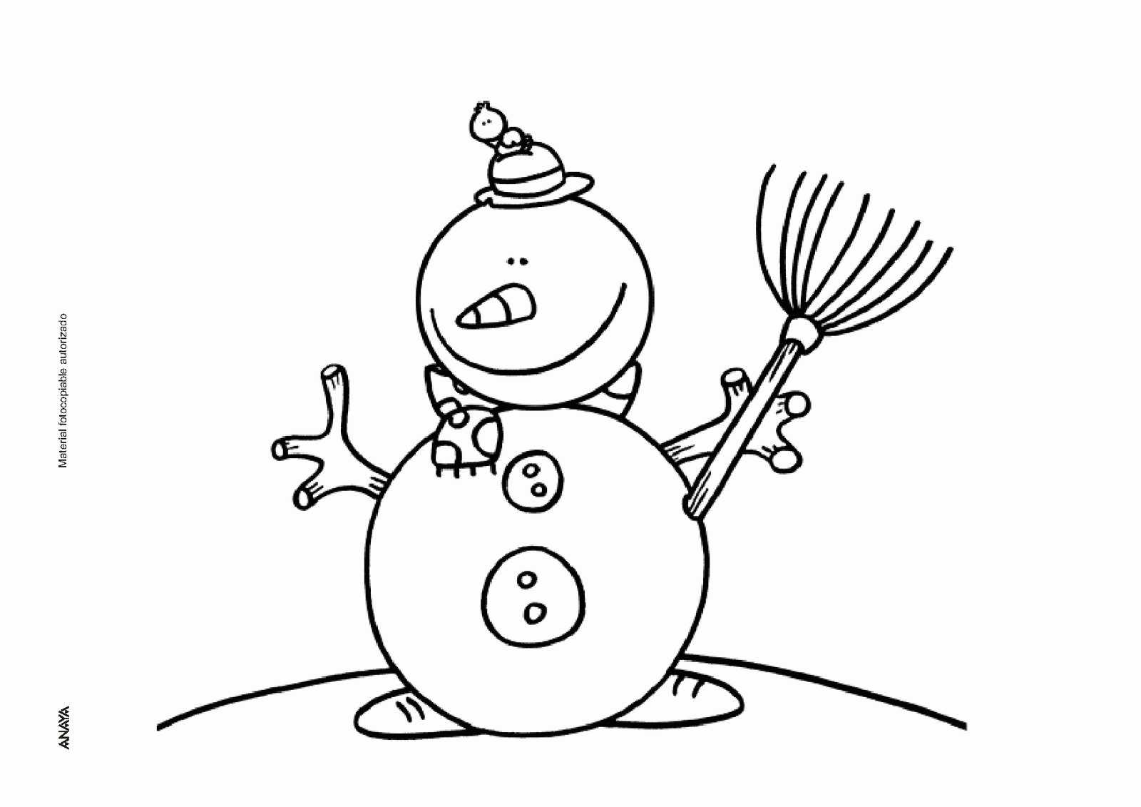 Bałwany kolorowanki